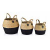 Kôš, košík - Morská tráva (Bali Set 3 koše L30X38XH34CM, M28X32XH28CM,)