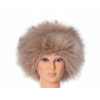 Sisi Winter Cap Beige. Universal (DÁMSKA ZIMNÁ KOŽUŠINOVÁ ČIAPKA TOCZEK BÉŽOVÁ)