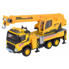 Autíčko stavebné so žeriavom Volvo Truck Crane Majorette kovové so zvukom a svetlom dĺžka 22 cm