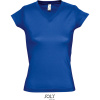SOL's Collection Tričko Moon, do V, krátý rukáv, dámské COT25138845003-royal blue L Modrá královská