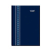 Folk 2026, denný diár A5, 142x204mm, 368 listov, modrý