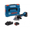 Bosch Náradie - 18V AKU uhlová brúska 125 mm, 2x aku 4,0 Ah GBA, nabíjačka 06019N9002