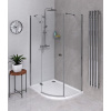 POLYSAN FORTIS LINE 120 x 90cm ľavý sprchový kút oblúkový asymetrický, profil chróm, sklo číre, FL5290L