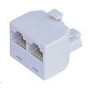OEM Rozdvojka RJ45, 1x8p8c/2x8p8c - telefonní ROZDV8/8