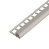 SP15/1 ukončovacia lišta C, štvrťoblúk, s vymedzovačom, ACARA, PVC bahama, 10 mm, 2,5 m