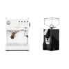 Ascaso Steel UNO PID, White&Wood + Eureka Mignon Silenzio, CR black