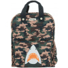 Školská taška batoh Backpack Amsterdam Large Camo Shark Jack Piers veľká ergonomická luxusné prevedenie od 6 rokov 36*29*13 cm