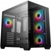 Deepcool CG530 4F ATX Panoramic case Dual-chamber Configuration TempeČervená Glass Panels - Midi/Minitower - ATX