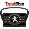 TomiMax Peugeot 607 Android 14 autorádio s WIFI, GPS, USB, BT HW výbava: QLED 8 Core 4GB+64GB PX HIGH - iba displej A