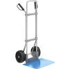 Hliníková rudla na vrecia ,lopata š x h 450 x 500 mm, modrá EUROKRAFTpro