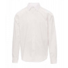 PAYPER BRIGHTON 000935-0332 / Pánska košeľa z jemnej česanej bavlnenej látky, mierne vyštíhlená - biela S