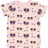 Detské bambusové tričko s krátkym rukávom Pink Cool Cats Geggamoja Veľkosť: 98/104