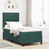 zahrada-XL Posteľ s pružinovým rámom Tmavozelená 90 x 190 cm Zamat 3339803