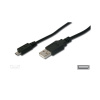 Kabel micro USB 2.0, A-B 1,5m, pro rychlé nabíjení ku2m15f