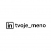 ELIART Nálepka na auto - LINKEDIN | Vlastný text Veľkosť dlhšej strany: 20 cm