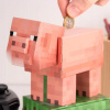 POKLADNIČKA NA SAMOSTATNÚ MONTÁŽ Z PAPIERA MINECRAFT PRASIATKO