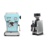 Ascaso Dream ONE, Kid Blue + Eureka Mignon Zero 65 All Purpose, CR chrome