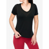 Dámske tričko Smartwool Active Ultralite V-Neck Short Sleeve - black