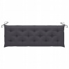 Vankúše - Vankúš pre záhradnú lavicu, antracit, 150x50x7