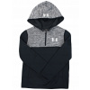 Mikina - Detská mikina pod brnenie Veľkosť 137 s dlhým rukávom čierna, šedá (Under Armour Boys Mikina s kapucňou junior M)