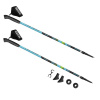 Spokey MEADOW Nordic Walking palice – 2-dielne, AntiShock, modro-čierne