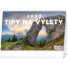 NOTIQUE Stolový kalendár Tipy na výlety 2027, 23,1 x 14,5 cm