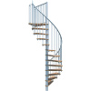 Minka STAIRS Kombinované točité schodisko Berlin buk/biela pr. 120 cm