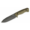 LionSteel T6B 3V CVG Old Black taktický nôž 14,8 cm, čierna, zelená, Micarta monoblok, puzdro Kydex