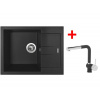Sinks AMANDA 650 Metalblack + Mix 3 P GR