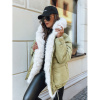 BRILLIANCE dámska oversize zimná bunda zelená (ty3909) Green Camo S