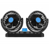 APT AG890 Dvojitý ventilátor do auta čierny