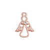 Pozlátený ružový prívesok anjel so zirkónom 14047.1