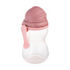 Canpol babies Fľaša športová so slamkou 370ml - ružová