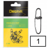 Delphin Karabínka Crosslock Snap C-03 BN veľ.1 10 ks
