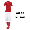 Futbalová sada Joma Academy s krátkym rukávom pre mužstvo, od 12 kusov, ?ervená / biela počet ks v sade: 20 hráčskych setov