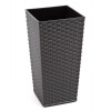 Kvetináč UH 300x300 mm FINEZJA grafit výška 570 mm ratan