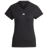 adidas Aeroready Train Essentials Minimal Branding V-Neck Tee W HN5543 (193179) Black XS