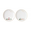 Vianočná porcelánová súprava tanierov 2ks Let it Snow 16 cm, Easy Life - Louskáček a ptáček