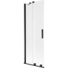 Mexen Velar dvojkrídlové zasúvacie sprchové dvere 70 x 150 cm, matné, čierne - 896-070-000-31-70