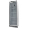 Chladnička - 400 l - nehrdzavejúca oceľ - so sklenenými dverami (Maxima)