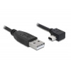 Delock kábel USB 2.0 A-samec > USB mini-B 5-pin samec pravoúhly, 3 metre