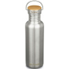 Klean Kanteen Nerezová fľaša Reflect 27oz (w/Bamboo Cap) - brushed stainless 800 ml