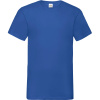 Fruit of the Loom Tričko Valueweight V-Neck T s výstřihem do V, krátký rukáv, pánské COT16106645004-royal blue XL Modrá královská