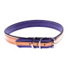 COBBYS PET Obojok z pravej kože s vysokým leskom bledohnedý, podšitý brúsenou fialovou kožou 15mm/35cm (COBBYS PET Obojok z pravej kože s vysokým leskom bledohnedý, podšitý brúsenou fialovou kožou 15m