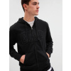 Mikina GAP logo na zips Čierna XXL Čierna Čierna