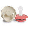 DVOJBALENIE CUMLÍKOV FRIGG DAISY CREAM/ POPPY, 6-18M, SILIKÓN