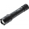 Dobíjacia baterka, 1xLED, 1x2200 mAh, hliník, čierna, IPX4, funkcia zoom 99-035