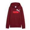 Dievčenská mikina s kapucňou Puma Essentials 2 Color No.1 Log Hnedočervená