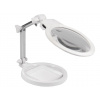 Lupa na stôl s Led svetlom 15x19x25 cm biela 1ks