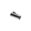 Povrchová zásuvka, rohové pouzdro ORNO OR-AE-1360, 3x zásuvka, 2x USB, barva černo-stříbrná, kabel 1,8m